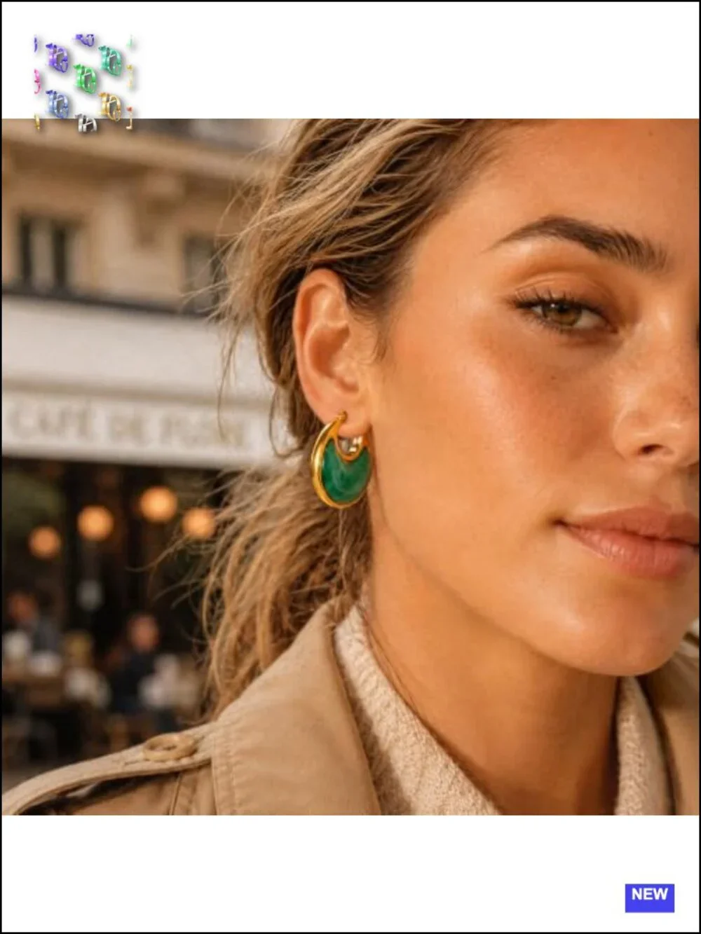 Chunky Resin Hoop Earrings for Women Trendy Acrylic Statement Lightweight